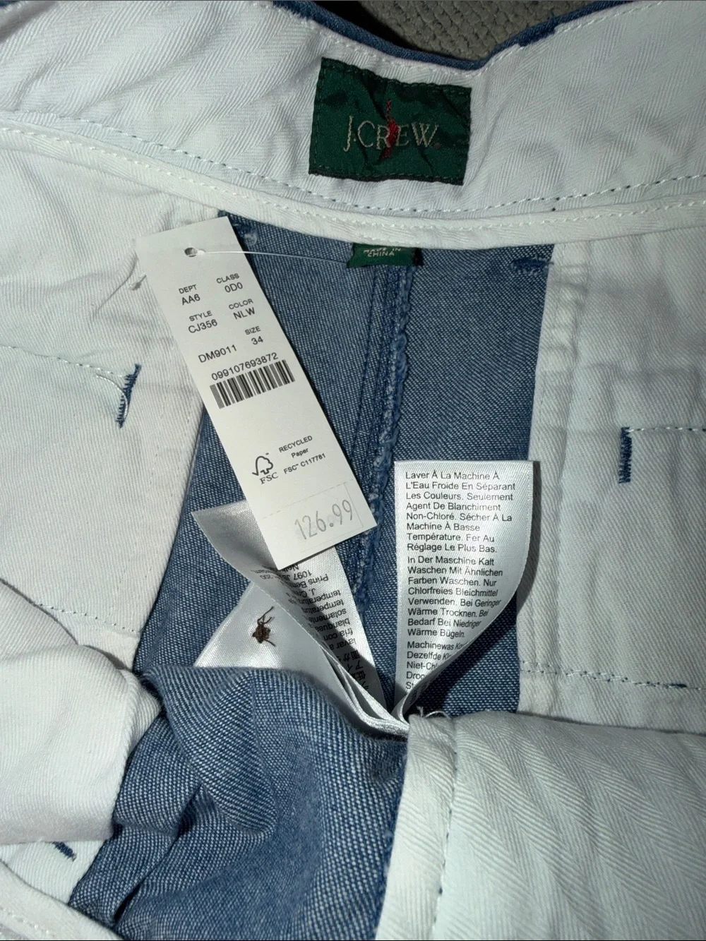 J. Crew comfortable blue
